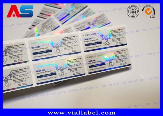Impressão de Autocolantes de Vinil Impressão Farmacêutica de rótulos de Propionato de Peptídeo para frascos de 2ml