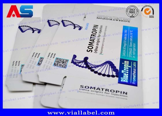 Caixa de embalagem de cápsulas orais Cartão em relevo Caixa de papel medicamento personalizado de pílula para 50 frascos SGS aprovação