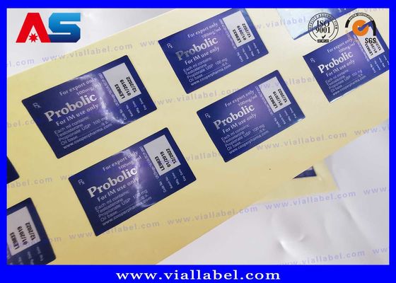 Etiquetas de garrafas adesivas de laser farmacêutico para embalagens de peptídeos de 3 ml / 2 ml com bandeja de plástico