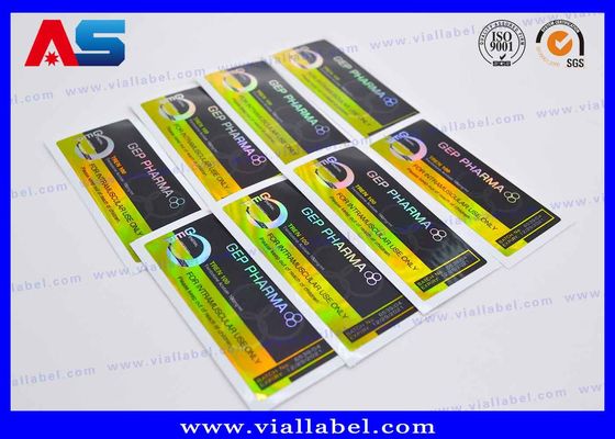 Etiquetas de frascos de vidro Laboratório Etiquetas de frascos de 10 ml A4 Laser Pharma Adesivo de vinil com efeito holograma