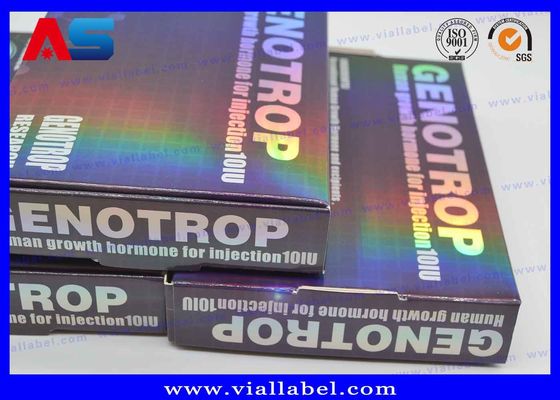 Impressão Holográfica Personalizada 2 ml Caixas de Armazenamento de Vial de Peptidos BPC com bandeja de plástico de 10 x 2 ml