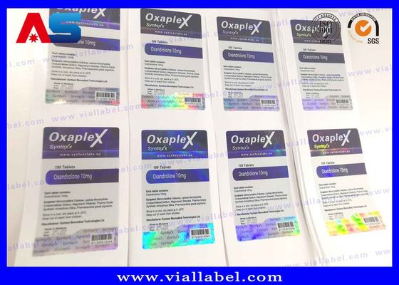 Impressão profissional de etiquetas e caixas de 10 ml Holograma Impressão a laser de etiquetas para frascos de vidro