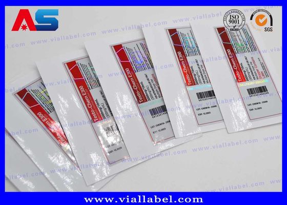 O tubo de ensaio 10ml feito sob encomenda etiqueta o holograma