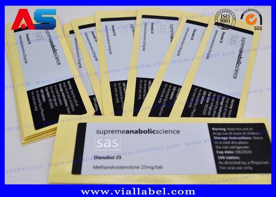 Etiquetas personalizadas para frascos de 30 ml, impressão de folha de alumínio escovada para adesivos de etiquetas de farmácia de peptídeo de grau farmacêutico