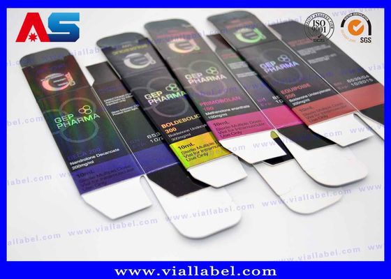 Caixas de Frascos de Peptídeos para Impressão de Hologramas Rótulos para Mistura de Crescimento Muscular / Frascos de Peptídeos