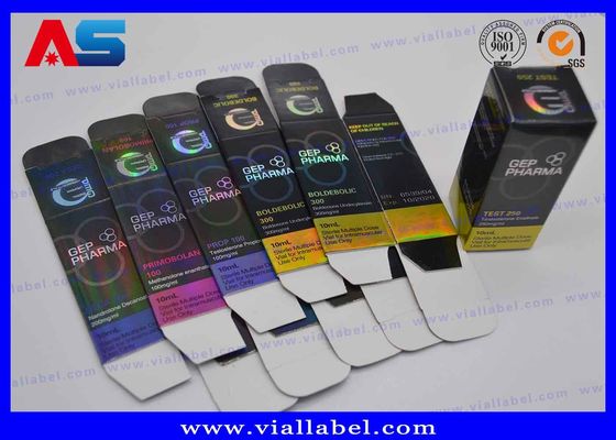 Gep Pharma 10 ml Vial de vidro 300 g Caixas de embalagem impressa em papel Caixas de frascos para construção corporal