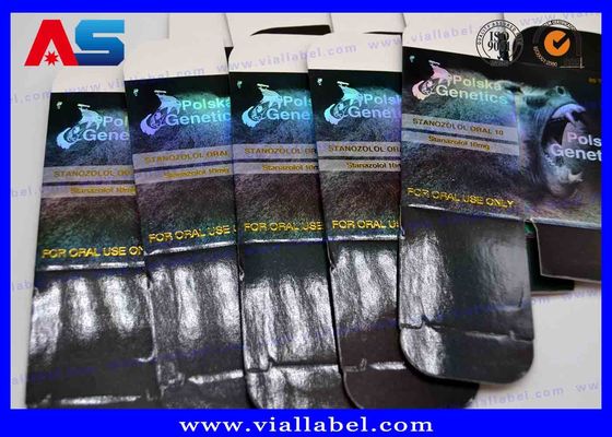 Pequenas caixas de armazenamento Impressão a laser Farmacêutica Embalagem de caixa personalizada para garrafas de 10 ml