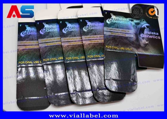 Pequenas caixas de armazenamento Impressão a laser Farmacêutica Embalagem de caixa personalizada para garrafas de 10 ml
