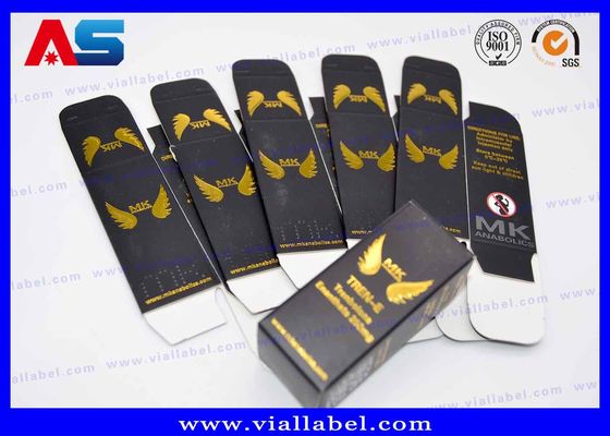 Embalagem Anti- Falsificação de Peptídeos de Impressão 2 ml Caixas de frascos de óleo de enantato Caixa de frascos de frascos de óleo de enantato