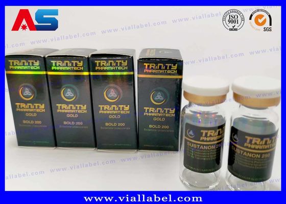 CMYK que imprime 10ml Vial Labels For Glass Medicine feito sob encomenda engarrafa