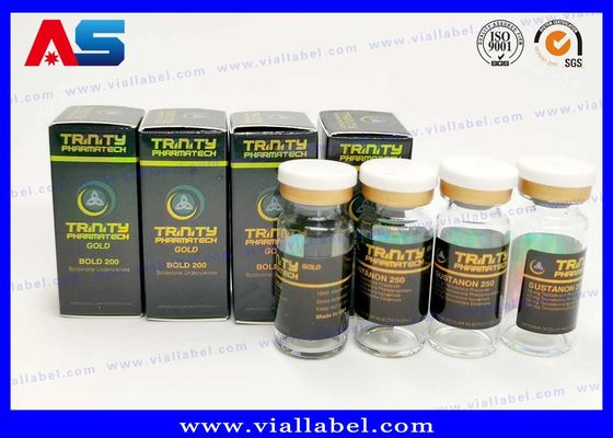 CMYK que imprime 10ml Vial Labels For Glass Medicine feito sob encomenda engarrafa