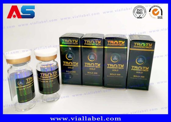 Laser Hologram Panton Laboratório de cor Pequenas garrafas Caixas e rótulos culturismo caixas de embalagem