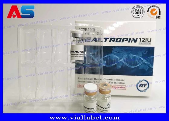 SFDA Vial de vidro pequeno e estéril 2 - 30 ml com rótulo em papel farmacêutico e caixa com blister