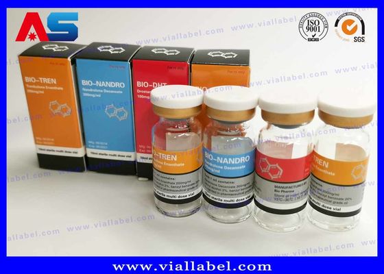 Rótulos Farmacêuticos para Frascos de Bodybuilding Cypionate 25x60mm Certificados ISO para frascos de 10ml