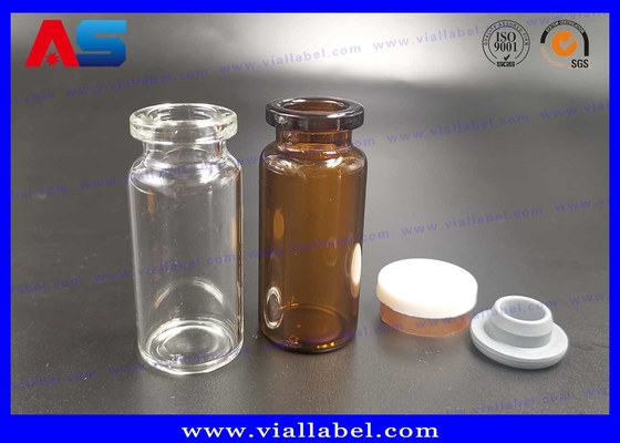 Garrafas transparentes 10 ml frascos de vidro pequenos 24 mm de largura 45 mm de altura Utilização para testes BIO frascos de vidro 2 ml
