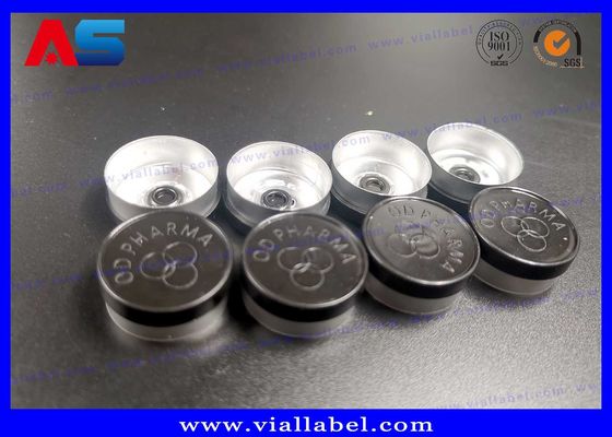 Garrafas de vidro tubulares em miniatura Garrafas de vidro de âmbar azul com tampa de borracha segura para frascos de musculação