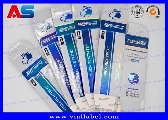 Caixas de Frascos de Peptídeos para Impressão de Hologramas Rótulos para Mistura de Crescimento Muscular / Frascos de Peptídeos