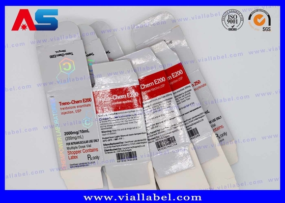 Gep Pharma 10 ml Vial de vidro 300 g Caixas de embalagem impressa em papel Caixas de frascos para construção corporal
