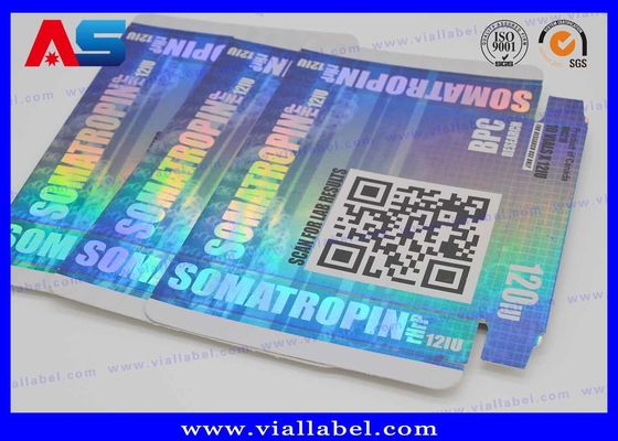 Somatropina Bodybuilding Hcg comprimidos Caixa de pílulas personalizada / Caixa de medicamentos Caixa de papel Caixa de papel papel de papel de prata
