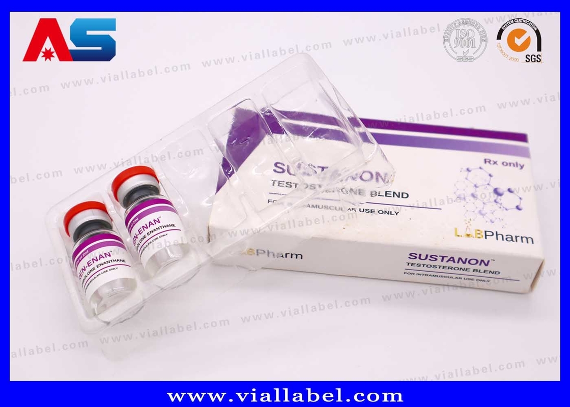 Embalagem em bolhas de plástico personalizável para injecções farmacêuticas 10 ml Caixa Mock Up Disponível