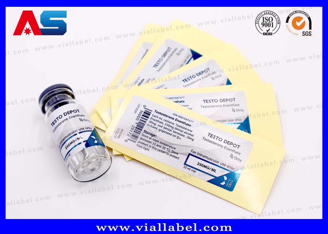 Etiquetas de frasco adesivo forte Premium para uso médico e laboratorial 2 ml / 10 ml