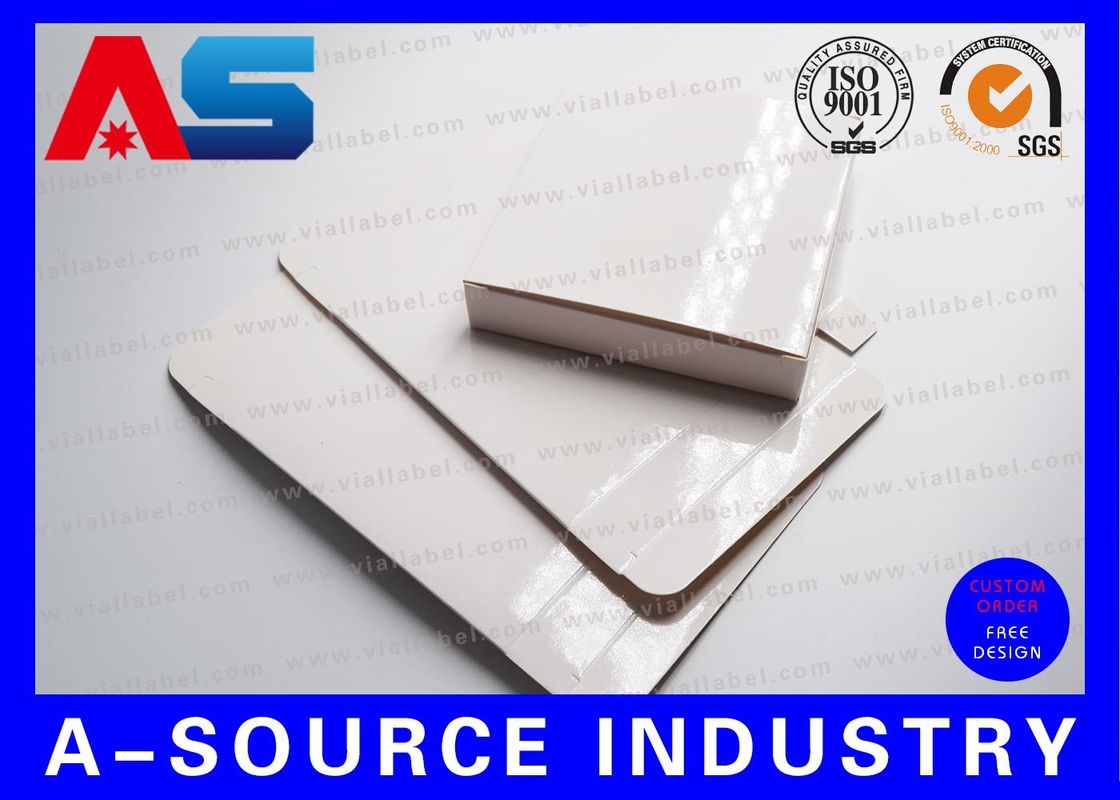 Caixa branca da caixa da placa do papel comum 2ml 10pcs barato para os tubos de ensaio 10ml com bandejas plásticas para dentro, revestimento lustroso