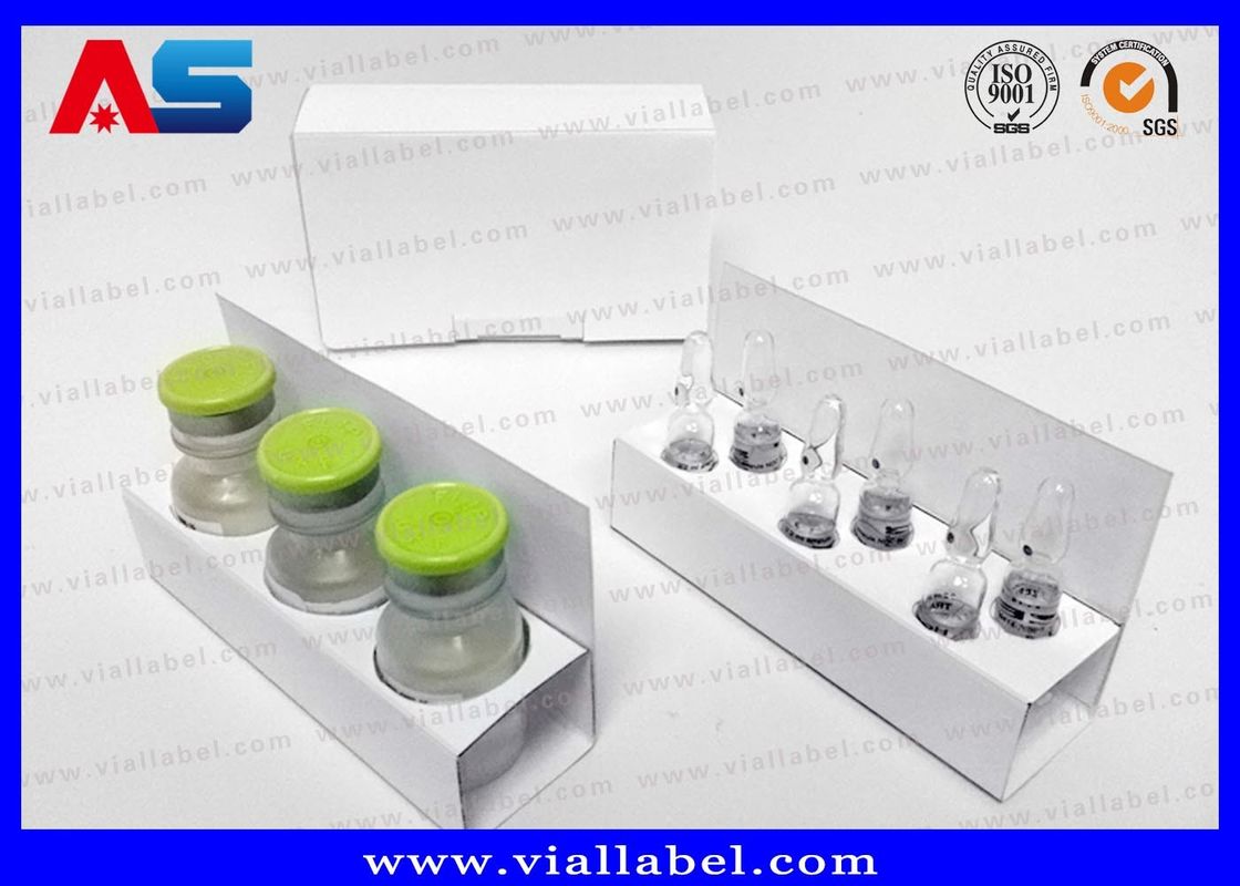300 g Caixa de embalagem de frasco de papel Para 2 ml de Peptidos Caixa de embalagem de frasco de vidro