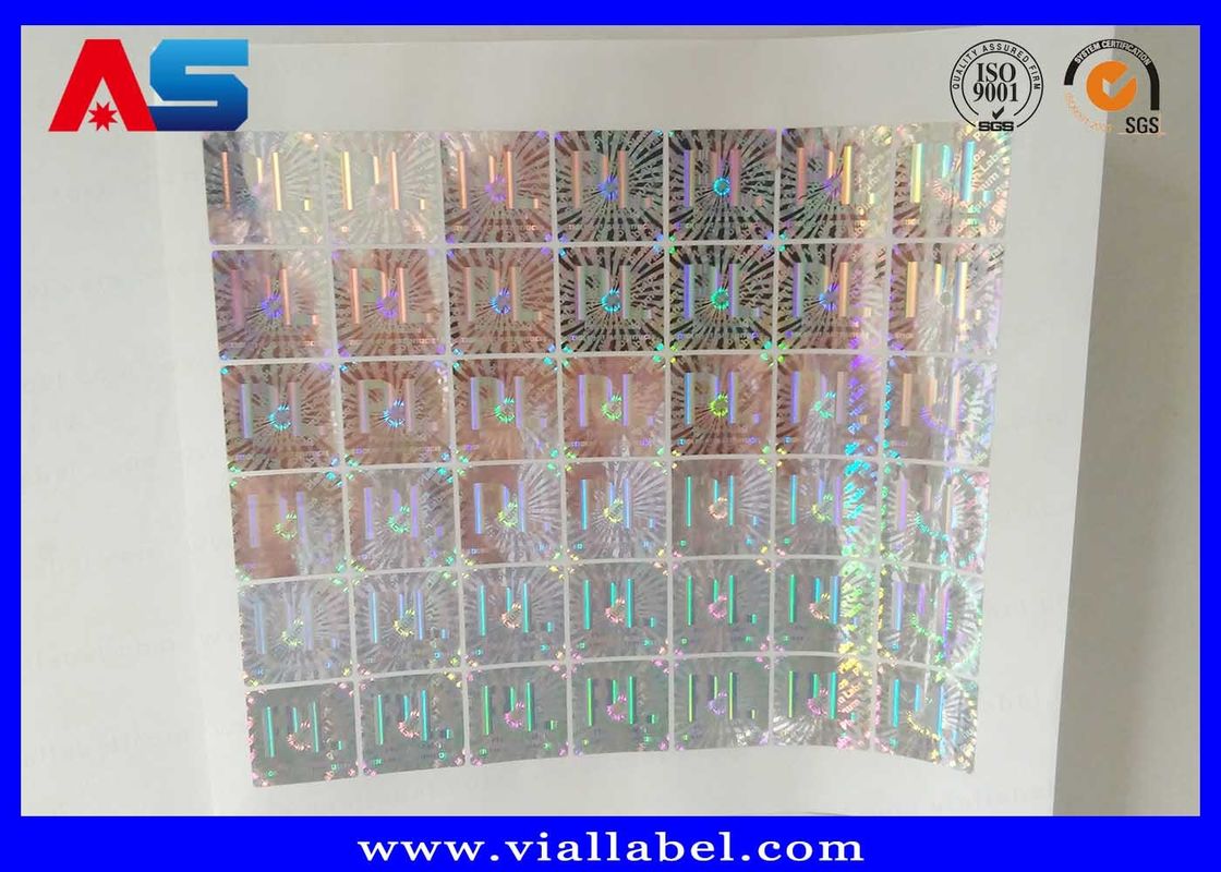 Matrix Laser Custom Holographic Stickers Holograma de vinil Vazio Para Caixa de Armazenamento de frasco Holograma laser 3D