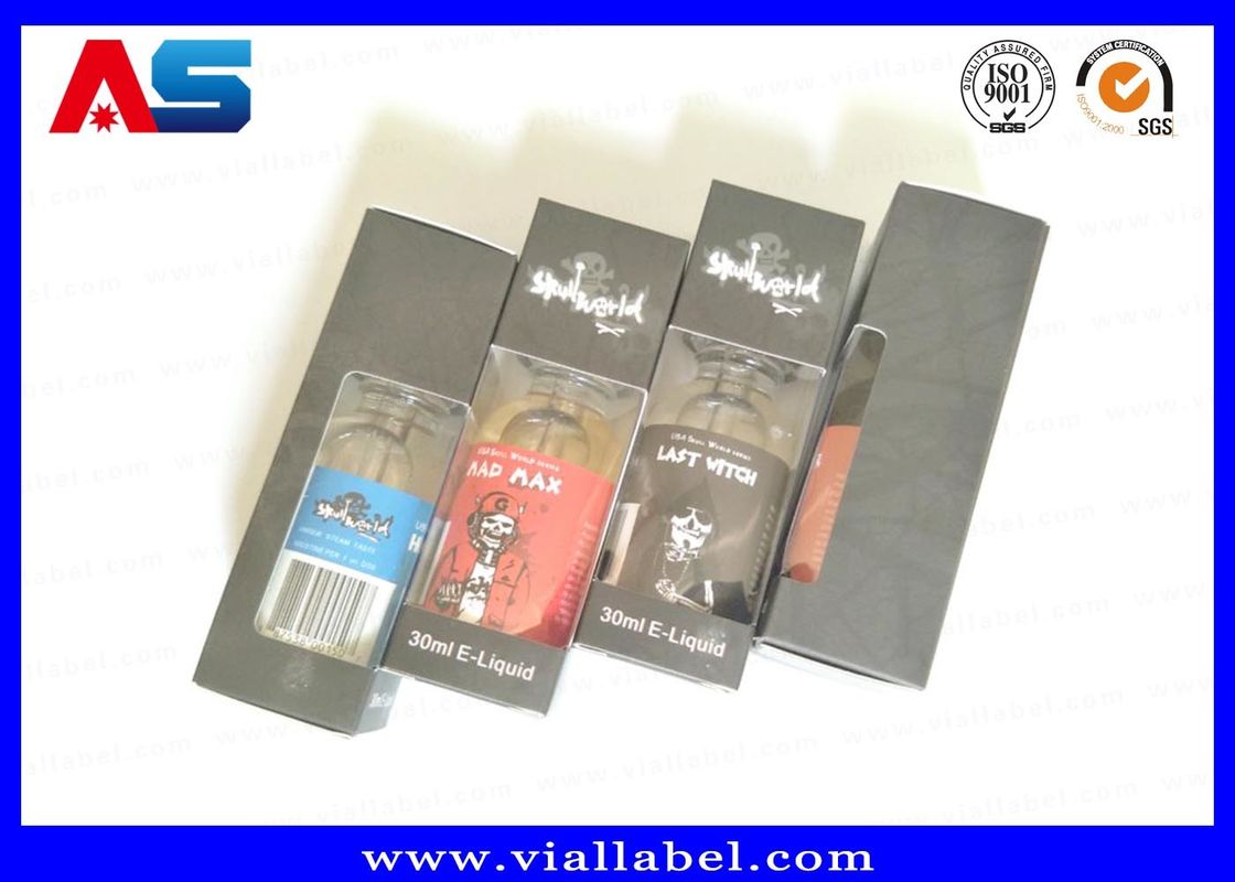 Caixa de 30 ml Imprimir e liq-uid Custom Caixas de embalagem pequenas Com janela transparente Com desenho livre