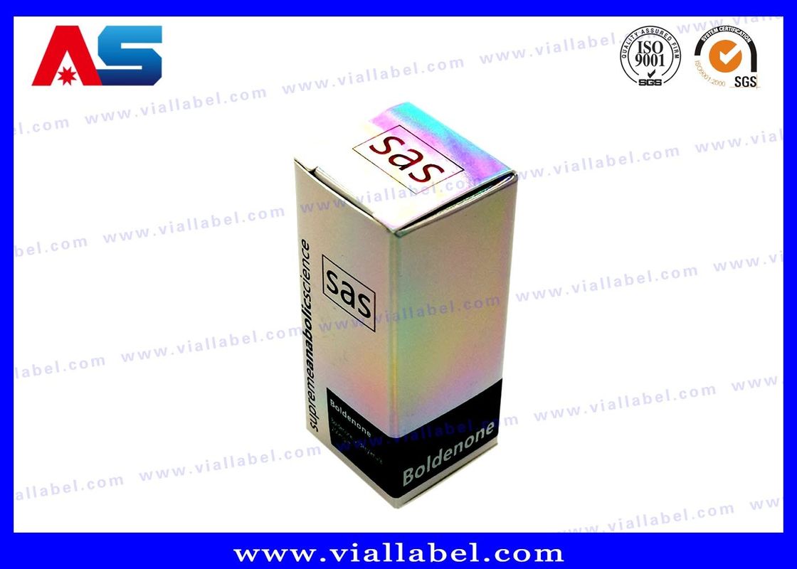 Caixas para frascos Holográficos Caixas para frascos de 10 ml Pequenas Caixas / Caixas de embalagem farmacêutica ecológica