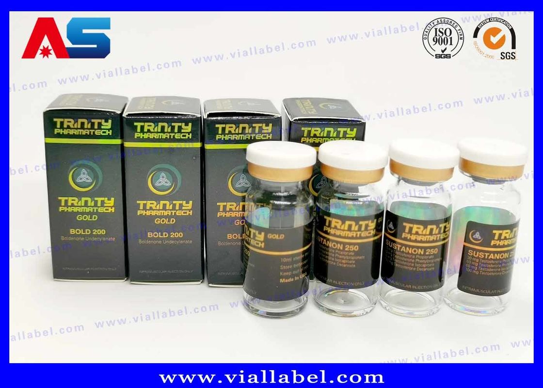 CMYK que imprime 10ml Vial Labels For Glass Medicine feito sob encomenda engarrafa