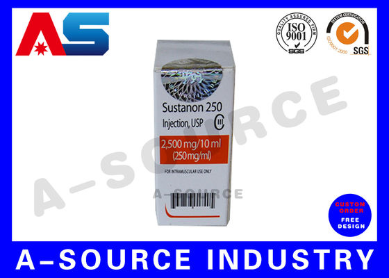 Caixas de Impressão Holográfica, Caixas de Embalagem de Medicamentos para Produtos, frascos de peptídeos