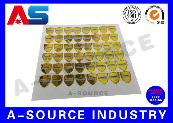 PET Custom Holographic Stickers 3d Holographic Stickers Anti-falsificação autocolante vazio