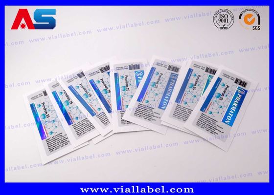 Impressão Holográfica Peptido 10 ml Etiquetas de frasco de vidro