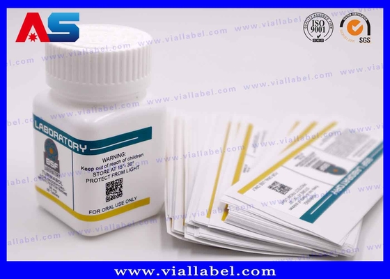 Esparadrapo forte claro sem perigo para as crianças plástico das garrafas de comprimido impermeável para a tabuleta oral