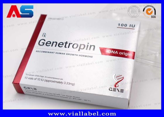 Anti- envelhecimento 191AA Injecção Violos pequenos de 3 ml Caixa Farmacêutica E Etiquetas Impressão Genetropina