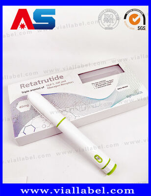 Caixa de Embalagem da caneta Synedica Green Pen ¢ Caixa de caneta de injecção de peptídeos personalizada para Reta Caneta de injecção de peptídeos de 40 mg, caneta de injecção Synedica