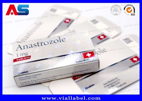 Caixa de embalagem personalizada de Anastrozol 1 mg comprimido Produtor de Caixa de Medicamentos de Grau Farmacêutico