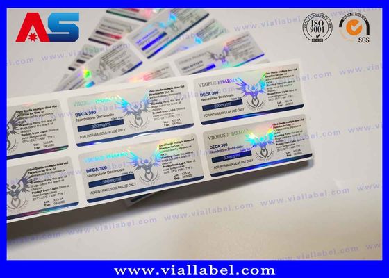 Etiquetas esteróides dos tubos de ensaio 10ml de vidro, impressão esteróide feita sob encomenda do tubo de ensaio da etiqueta