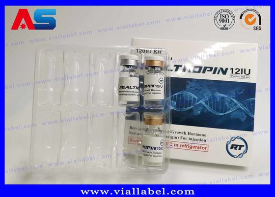 Os tubos de ensaio farmacêuticos feitos sob encomenda de HCG Hcg forram caixas de empacotamento de empacotamento da medicina da caixa